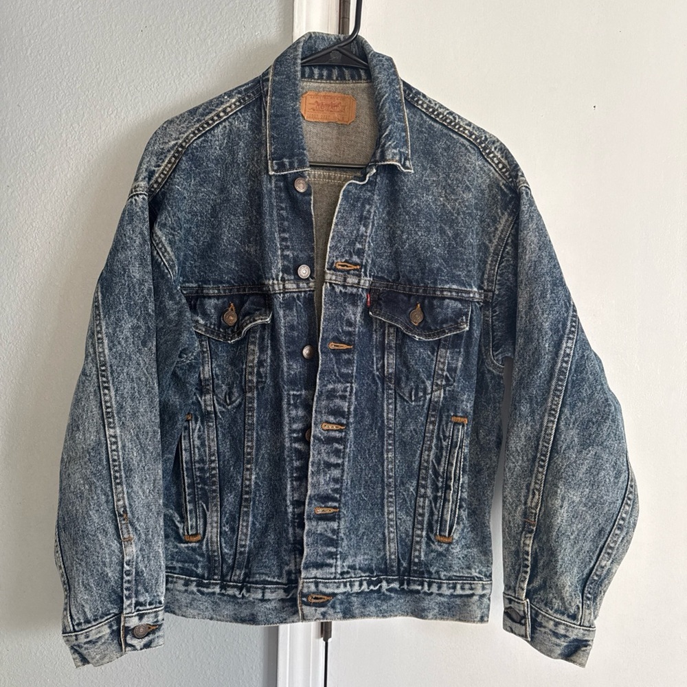 Vintage Levi’s Denim Jacket Men’s Size S Blue Trucker Dark Acid 70507-0227 USA